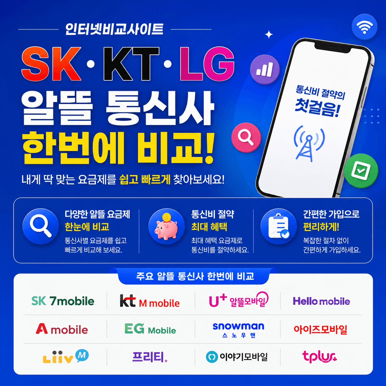 SK·KT·LG 통신사 한번에 비교